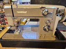 READ TESTED & WORKS SEE VIDEO Vintage Nelco R-400-2 Sewing Machine 1950's picture