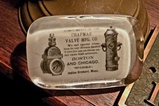 1880's Chapman Valve Mfg Co Early Fire Hydrant Valve Advertising Springfield Ma  picture