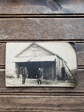 Vintage Real Photo Blacksmith Shop Men & Tools picture