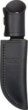 BUCK KNIFE -  MODEL # 103 SKINNER LEATHER BELT SHEATH -- BLACK WITH BUCK LOGO picture