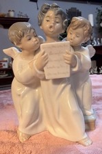 Lladro Porcelain Figurine #4542 “Group of Angels” Retired, Issued 1969 picture