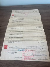 Approx. 225 Vintage Coca-Cola Bottling Company Checks from 1970's - Mayodan NC. picture