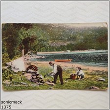 An Australian's joy Camping Vintage Postcard (P1375) picture