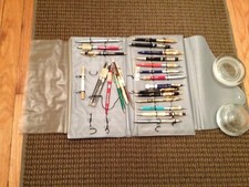 VINTAGE EVERLAST ADVERTISING PEN LOT SALESMAN SAMPLE ZENITH CADILLAC ESSO REXALL picture