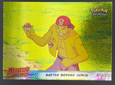 Topps Pokémon Mewtwo Strikes Back Movie #10 Battle Before Lunch Holo Black Logo picture