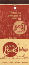 Vintage Matchcover  Hotel Elwell La Vegas NV picture