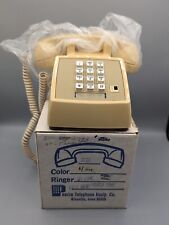 NEW AT&T Push Button Desk Phone BEIGE IVORY 2500 MMGB landline Telephone W Box picture