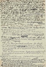 Paul ÉLUARD on his way to Greece.  Autograph manuscript. Logbook. 1946 picture