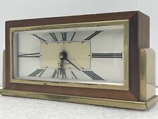 VTG 1950s MCM SETH THOMAS BAXTER 2E MANTLE CLOCK - WORKING SMOOTH picture