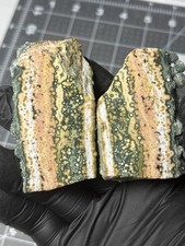 Excellent Ocean Jasper Face Polished Specimens Colorful Orbs Druzy picture