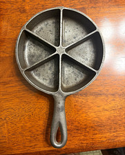 6.5” vintage Birmingham Stove & Range (BSR) cast-iron Corn Bread Skillet picture