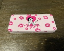 Vintage Betty Boop Pink Kisses Metal  Pencil Case  Tin 2005 picture