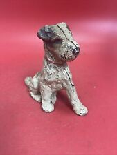 Antique Cast Iron Hubley Wire Haired Fox Terrier Bank picture