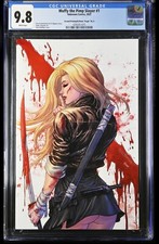 MUFFY THE PIMP SLAYER #1 - TYLER KIRKHAM VIRGIN VARIANT BATTLE DAMAGE CGC 9.8 picture