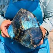 7LB Natural Polished Labradorite Freeform Specimen Iridescent Flash decor picture