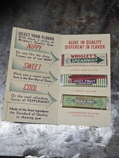 Vintage WRIGLEY'S CHEWING GUM SAMPLER From the 1930's picture