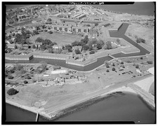 Photo:Fort Monroe Hampton VA Aerial View 1900s Fortifications Harbor picture