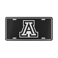 Arizona Wildcats License Plate – College Football Car Tag (Black Background) picture