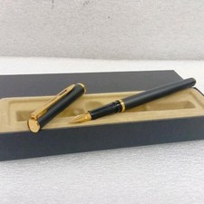 Vintage Waterman Master Black Matte Fountain Pen Gold Plated Nib France VP971 picture