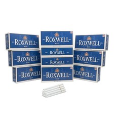 Roxwell Blue 100mm Cigarette Tubes 2000 Ct 10 Boxes Smooth RYO Filter Tubes picture