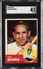 1963 TOPPS #340 YOGI BERRA SGC 4 picture