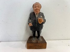 Vintage Taschke Lawyer Hand Carved Wooden Sculpture Made in Austria picture
