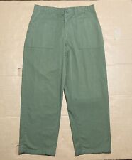 Vintage OG 507 Military Fatigue Pants Green Trousers Utility 34x28 picture
