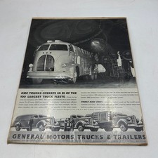 1930s GMC General Motors Texaco Aviation Fuel Tanker Truck Vintage Print Ad picture