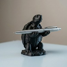 Cool Turtle Pen Holder Desk Decoration 4-Inch USA MADE picture