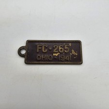 1941 Ohio Goodrich License Plate Keychain picture