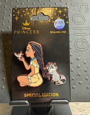 Disney Princess Pocahontas & Meeko Pink a la Mode Exclusive Enamel Pin picture
