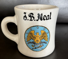 Vintage Military Victor Heavy Coffee mug - US Navy Crest with the name J.B. Neal picture