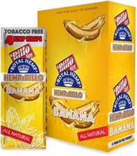 Hemparillo Rillo Size Rolling Papers 4 Count Per Sleeve Pack of 15 (Banana) picture