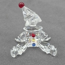 Swarovski Cheerful Times Crystal Puppet Sitting Figurine Red Blue Yellow 217207 picture