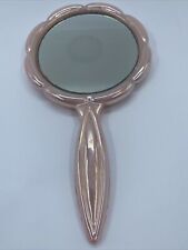 BOYD (1983-1988) Charlotte's Web Iridescent Pink Glass Hand Held Mirror picture