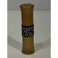 Vintage Dura-Gloss Lipstick Light Pink 401 Gold Black Filigree Case Winarick NY picture