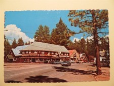 Fawnskin California vintage postcard view in commercial area 1969 picture