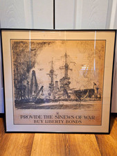 WWI Original USA Liberty Bonds Poster “Provide the Sinews of War” Joseph Pennell picture