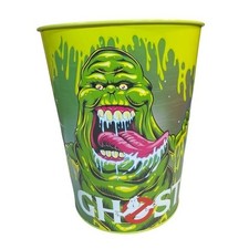 Ghostbusters Slimer 2024 Metal Popcorn Bucket 130oz Green Movie Promo Tin picture