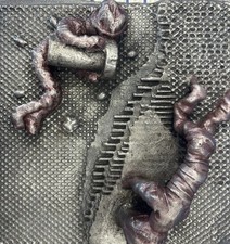 Custom 12”x 13” Heavy Hand-Sculpted Alien Hive Plaque - Bio-Mechanical Art Piece picture