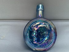 VINTAGE WHEATON FIRST EDITION  35 PRESIDENT JFK BLUE IREDESENT  BOTTLE picture