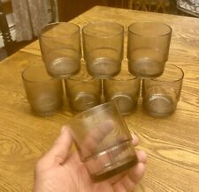 Set of 8 - Vintage TUPPERWARE 10oz Acrylic Stackable Tumblers Smokey picture