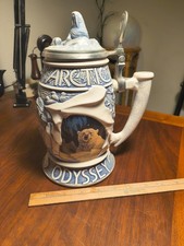 Avon Artic Odessy 2001 Beautiful Polar Bear With Raised Animal Scene picture