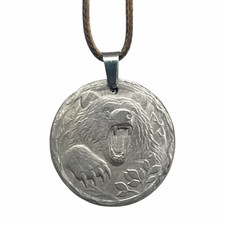 Nickel Plated Muonionalusta Bear Meteorite Pendant Jewelry LK378 picture