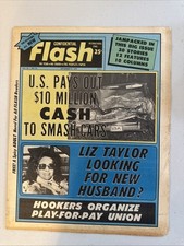 1972 Sept. 12th Confidential Flash Newspaper, Liz Taylor, Hookers/Union (VRN10B picture