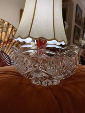 MCM Noritake Hampton Hall Footed Led Crystal Bowl. 9