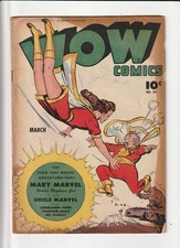 WOW COMICS #34 (Fawcett, 1945) VG+ ~ MARY MARVEL ~ SHAZAM picture