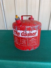 Vintage Eagle 5 Gallon Galvanized Red Vented Gas Can Model M-5 picture