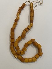 Antique Strand of Butterschotch African Amber Trade Beads From Estate picture