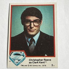 Christoper Reeve As Clark Kent - 1978 Topps Superman the Movie #2 picture